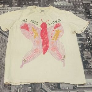 Comfort Colors Cream 'Do Not Touch' Butterfly Tee